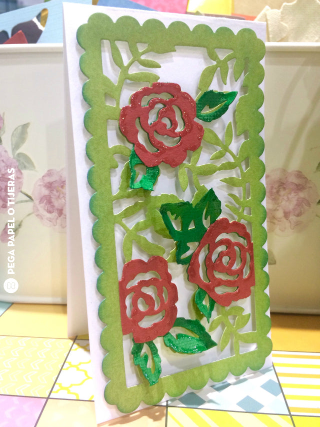 Thinlits Dies Rose Vines / Suaje Fondo de Rosas Descontinuado Sizzix