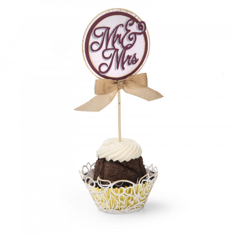 Thinlits Cupcake Wrapper &amp; Toppers Dies / Suaje Cubre Cupcake y Topper Descontinuado Sizzix