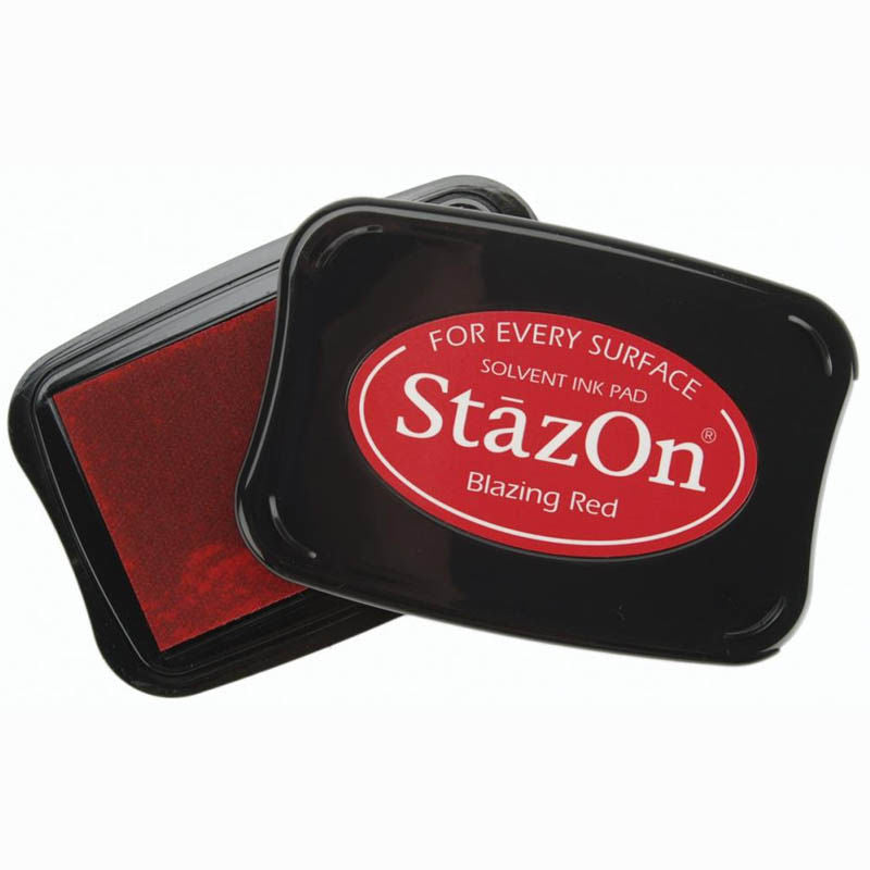 StazOn Blazing Red / Tinta Solvente Rojo Ardiente Tintas Tsukineko