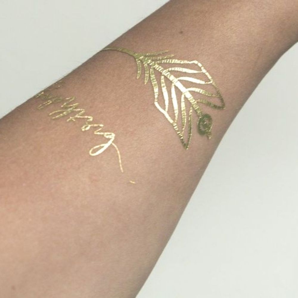 Temporary Tattoo Paper Gold 8.5 x 11" / Papel para Tatuajes Temporales Oro Acetato y Especializados Silhouette