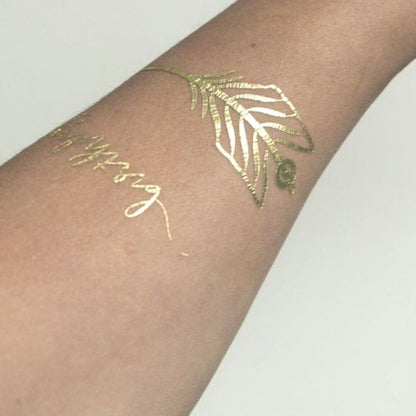 Temporary Tattoo Paper Gold 8.5 x 11" / Papel para Tatuajes Temporales Oro Acetato y Especializados Silhouette