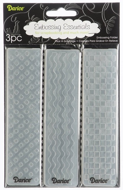 Simple Pattern Embossing Folders / Folders de Grabado Patrones Simples Descontinuado Darice