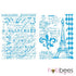 Tim Holtz Eiffel Tower & French Script / 2 Folders de Grabado Torre Eiffel y Letras Descontinuado Tim Holtz