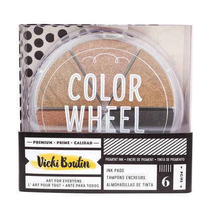 Color Wheel Set Metallics / Tinta para Sellos Tonos Metálicos Descontinuado Vicki Boutin