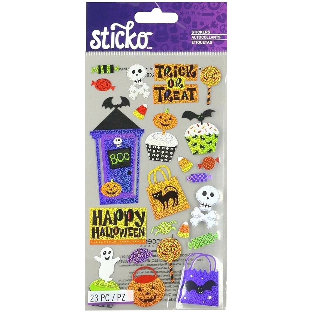 Trick or Treat Stickers / Estampas de Halloween Holográficas Descontinuado Sticko