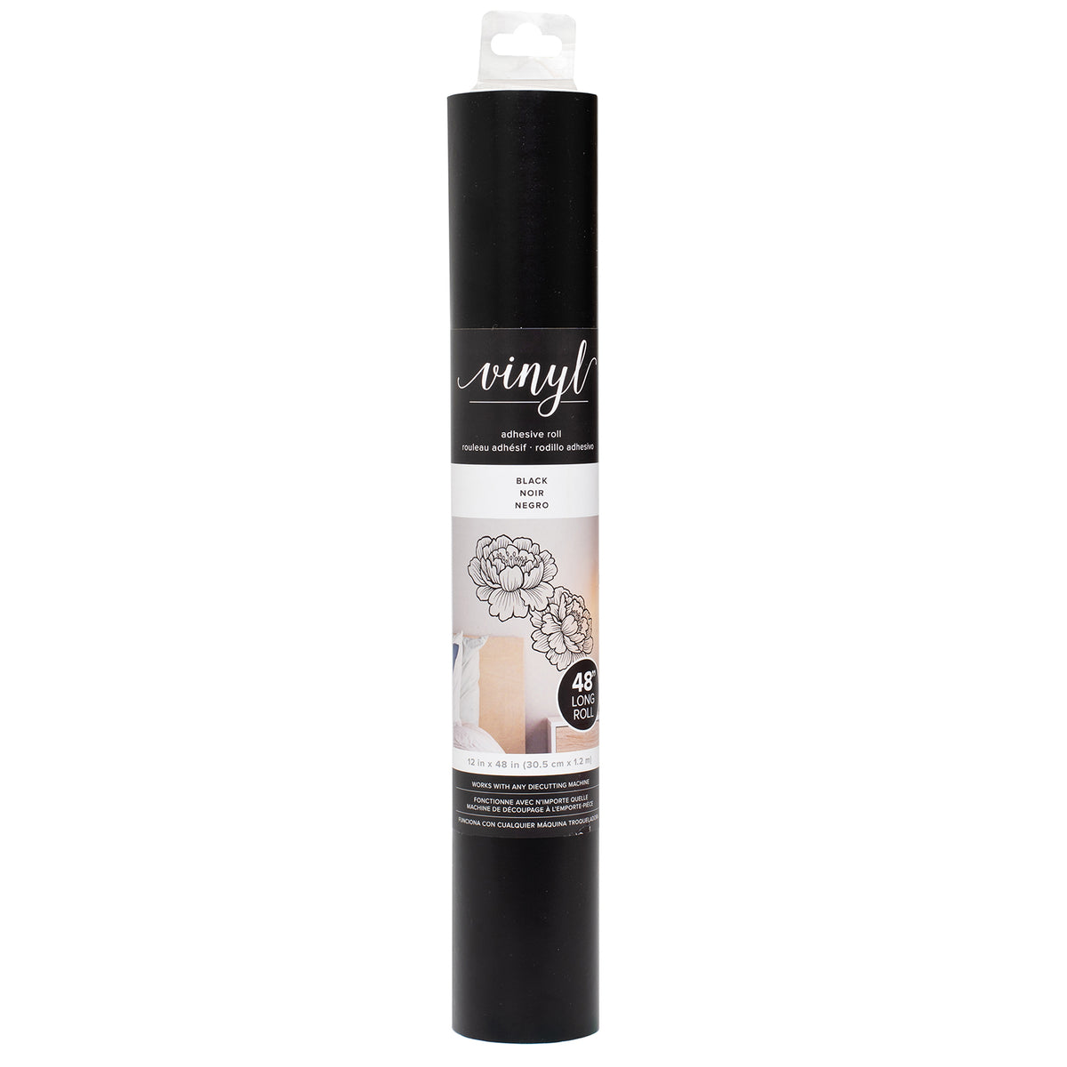 Adhesive Vinyl Black / Vinil Adhesivo Negro Mate Descontinuado American Crafts