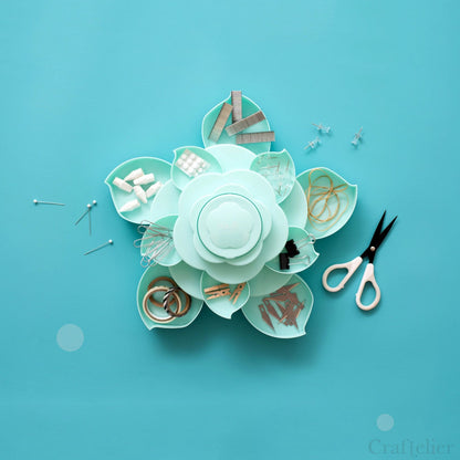 Mini Bloom Storage Mint / Organizador de Flor Mini Menta Almacenamiento y Organización We R Memory Keepers