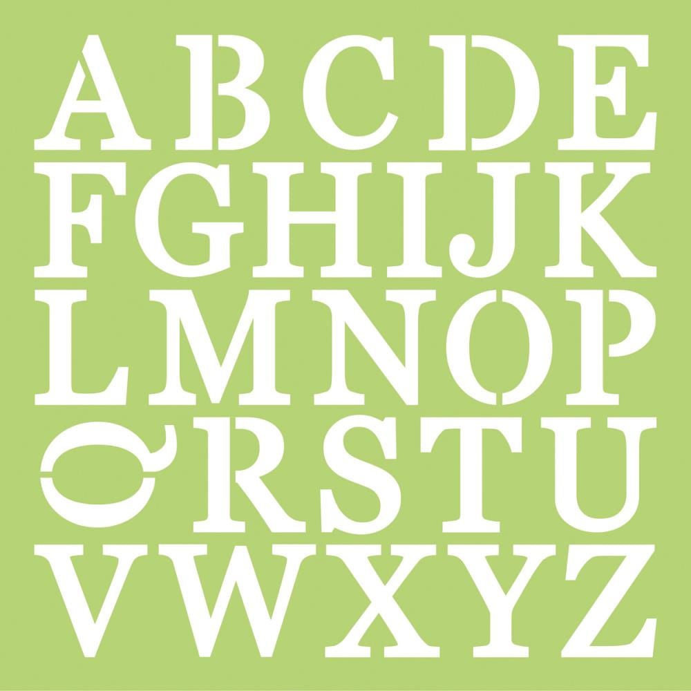 Uppercase Alphabet Stencils / Esténcil De Alfabeto Descontinuado Kaiser Craft